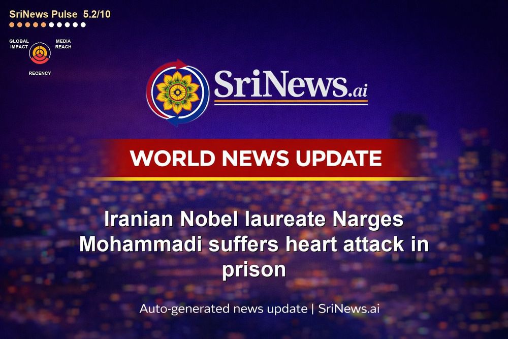 Api Narges Iranian Nobel laureate Narges Mohammadi suffers heart attack in prison